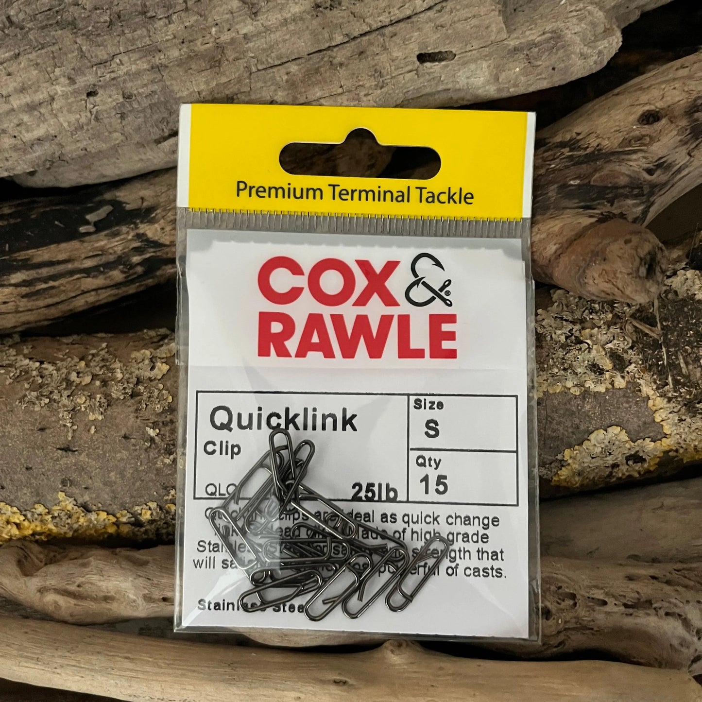 Cox & Rawle QuickLink Clips for fast, reliable, secure links to Lures, Leads and Terminal Tackle SPRITE Fishing