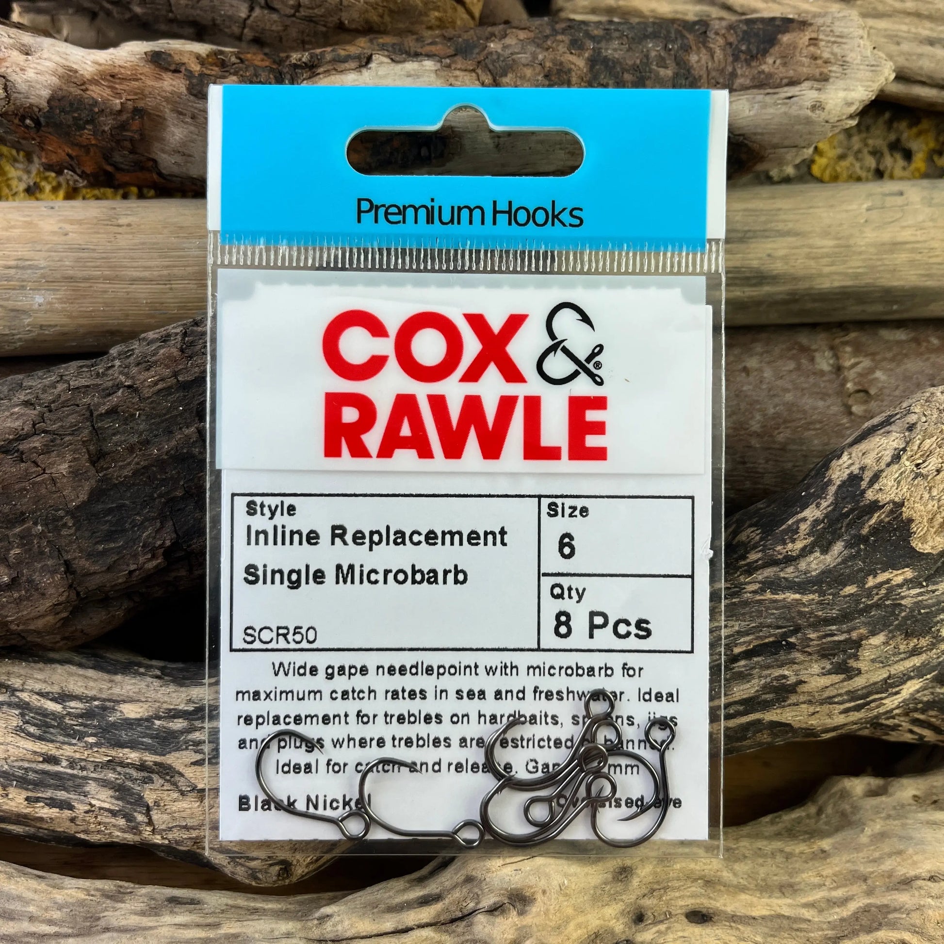 Cox & Rawle SCR50 Lure Replacement Single Hook for all Lures and Hardbaits when replacing trebles SPRITE Fishing