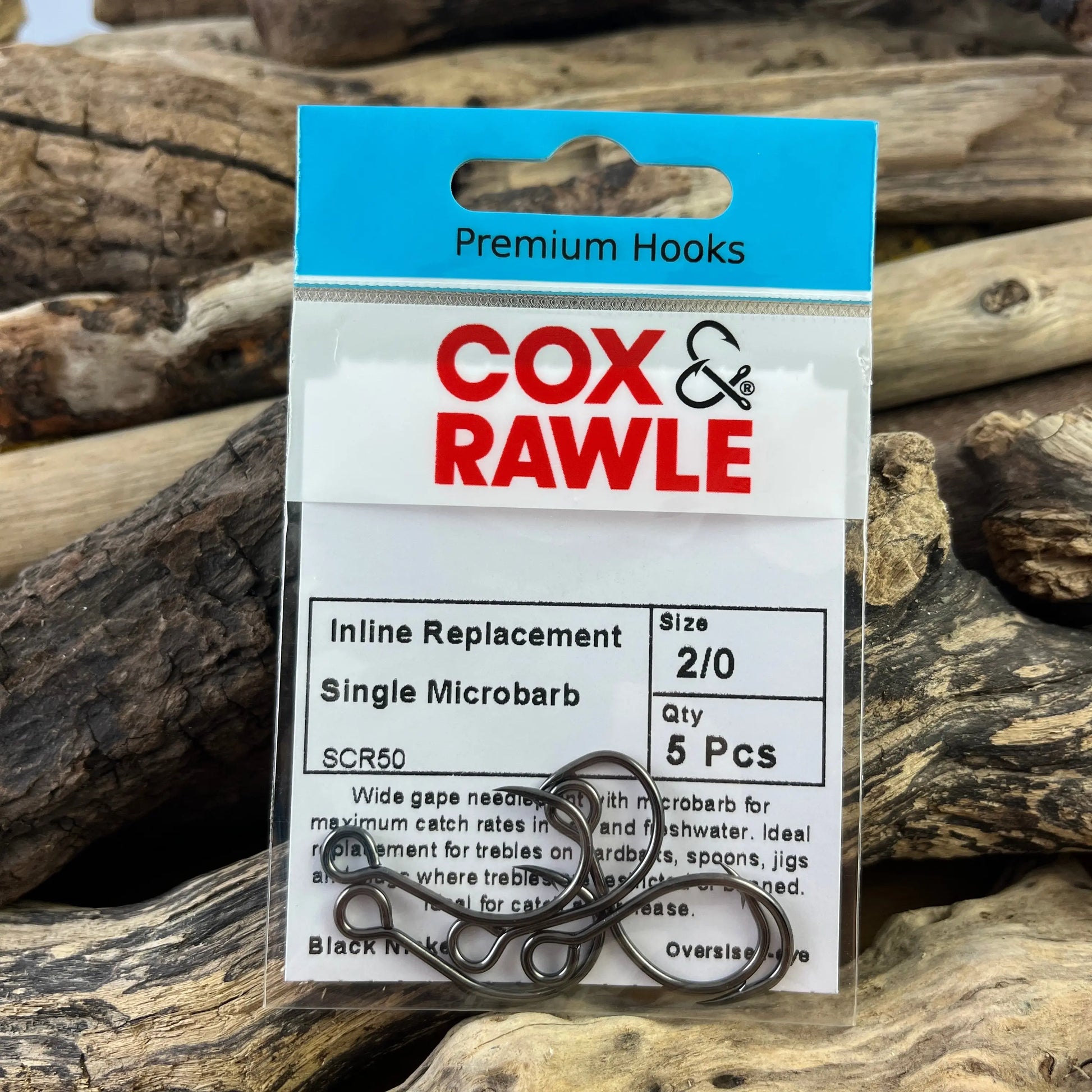 Cox & Rawle SCR50 Lure Replacement Single Hook for all Lures and Hardbaits when replacing trebles SPRITE Fishing