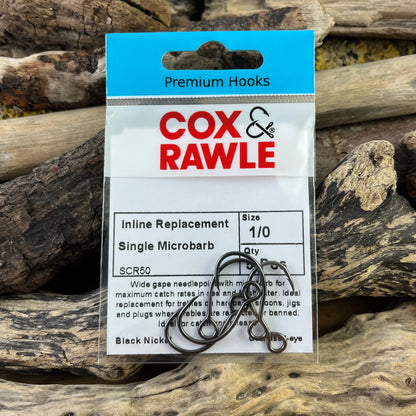Cox & Rawle SCR50 Lure Replacement Single Hook for all Lures and Hardbaits when replacing trebles SPRITE Fishing