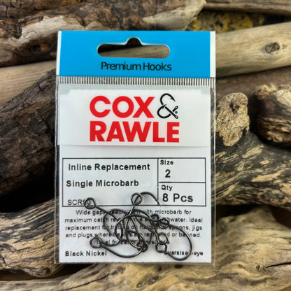 Cox & Rawle Lure Replacement Single Hook for all Lures and Hardbaits when replacing trebles SPRITE Fishing