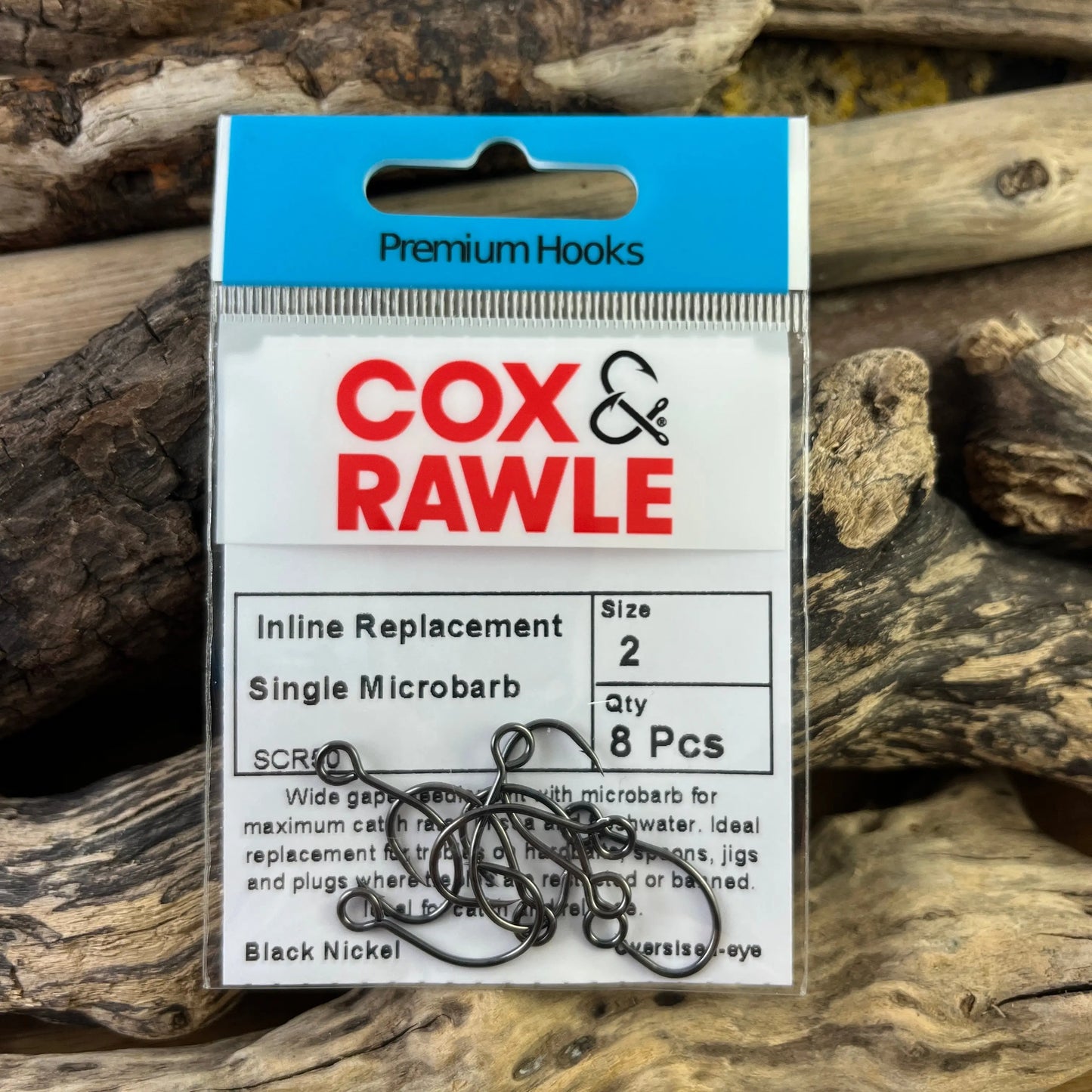 Cox & Rawle SCR50 Lure Replacement Single Hook for all Lures and Hardbaits when replacing trebles SPRITE Fishing