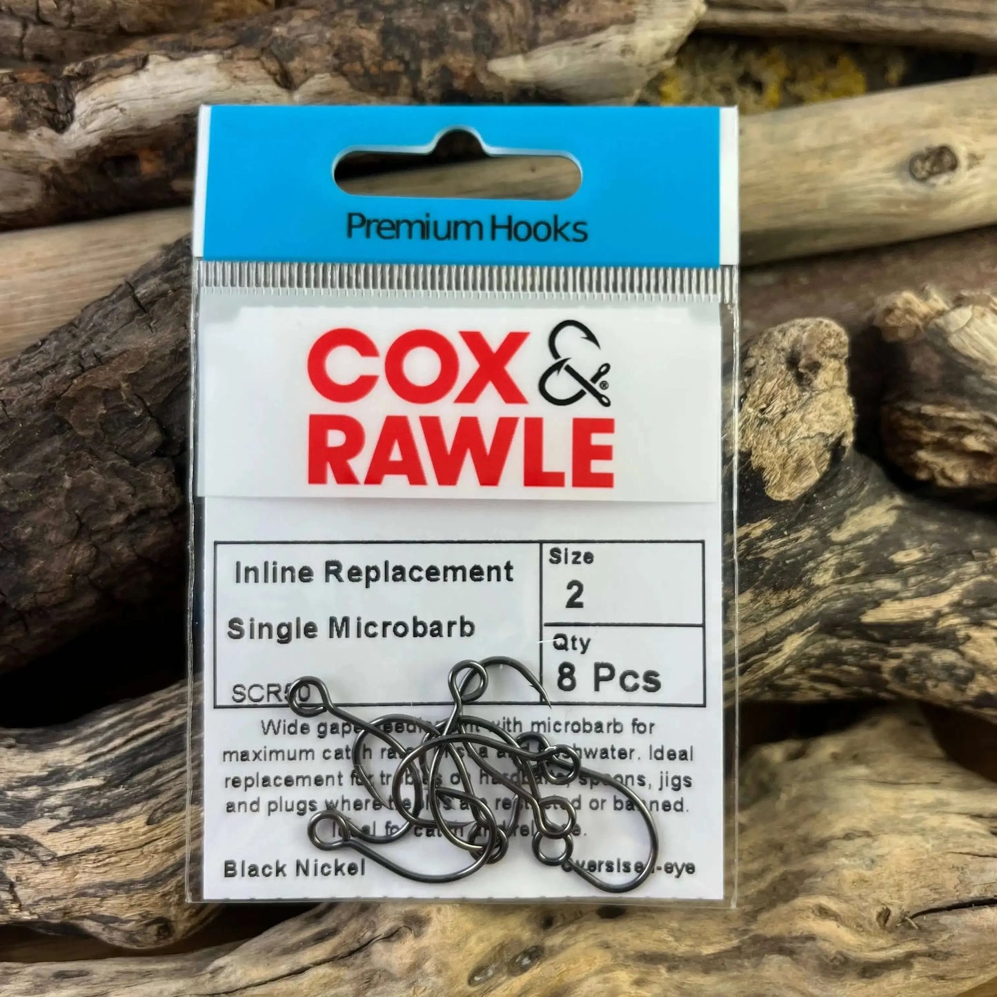 Cox & Rawle SCR50 Lure Replacement Single Hook for all Lures and Hardbaits when replacing trebles SPRITE Fishing