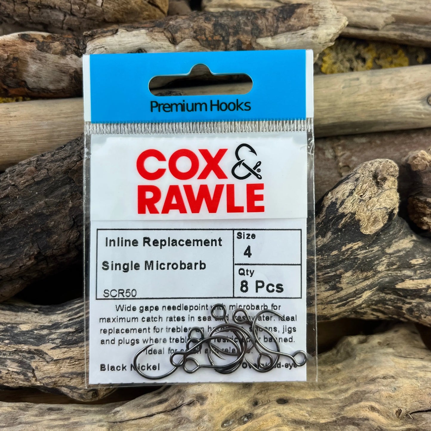 Cox & Rawle SCR50 Lure Replacement Single Hook for all Lures and Hardbaits when replacing trebles SPRITE Fishing