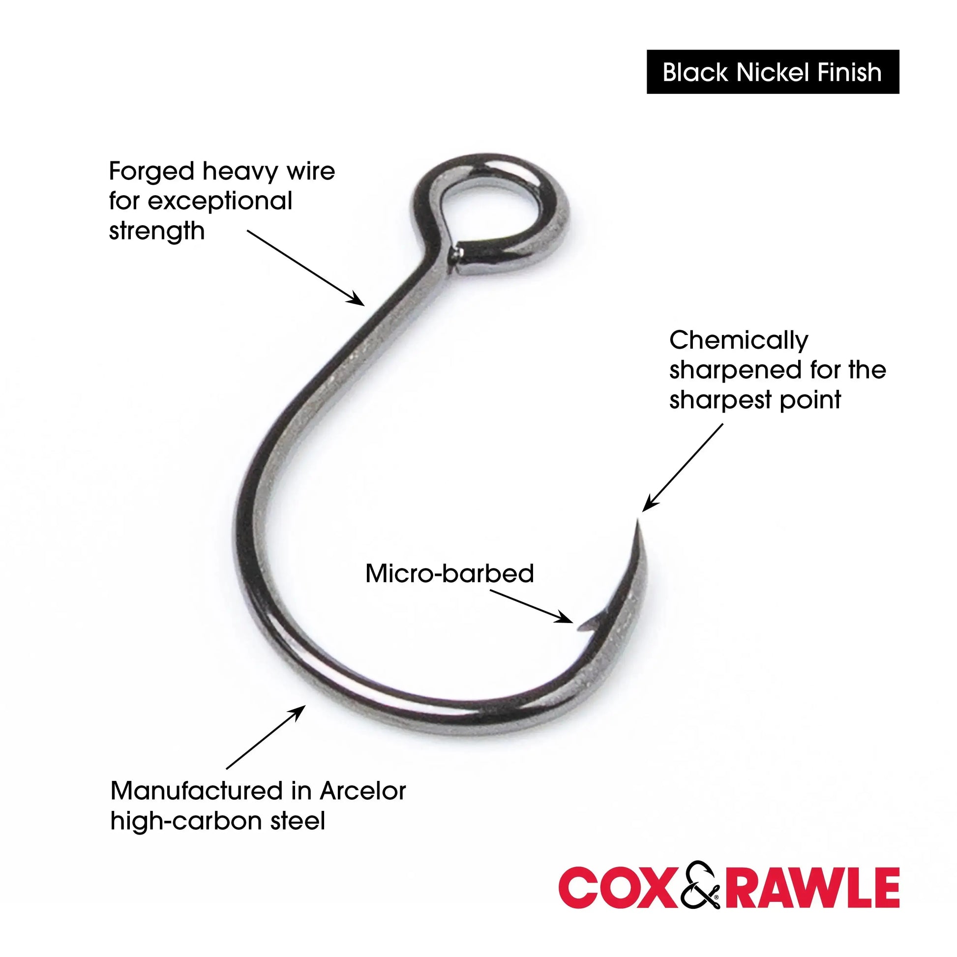 Cox & Rawle Barbless Lure Replacement Single Hook SPRITE Fishing