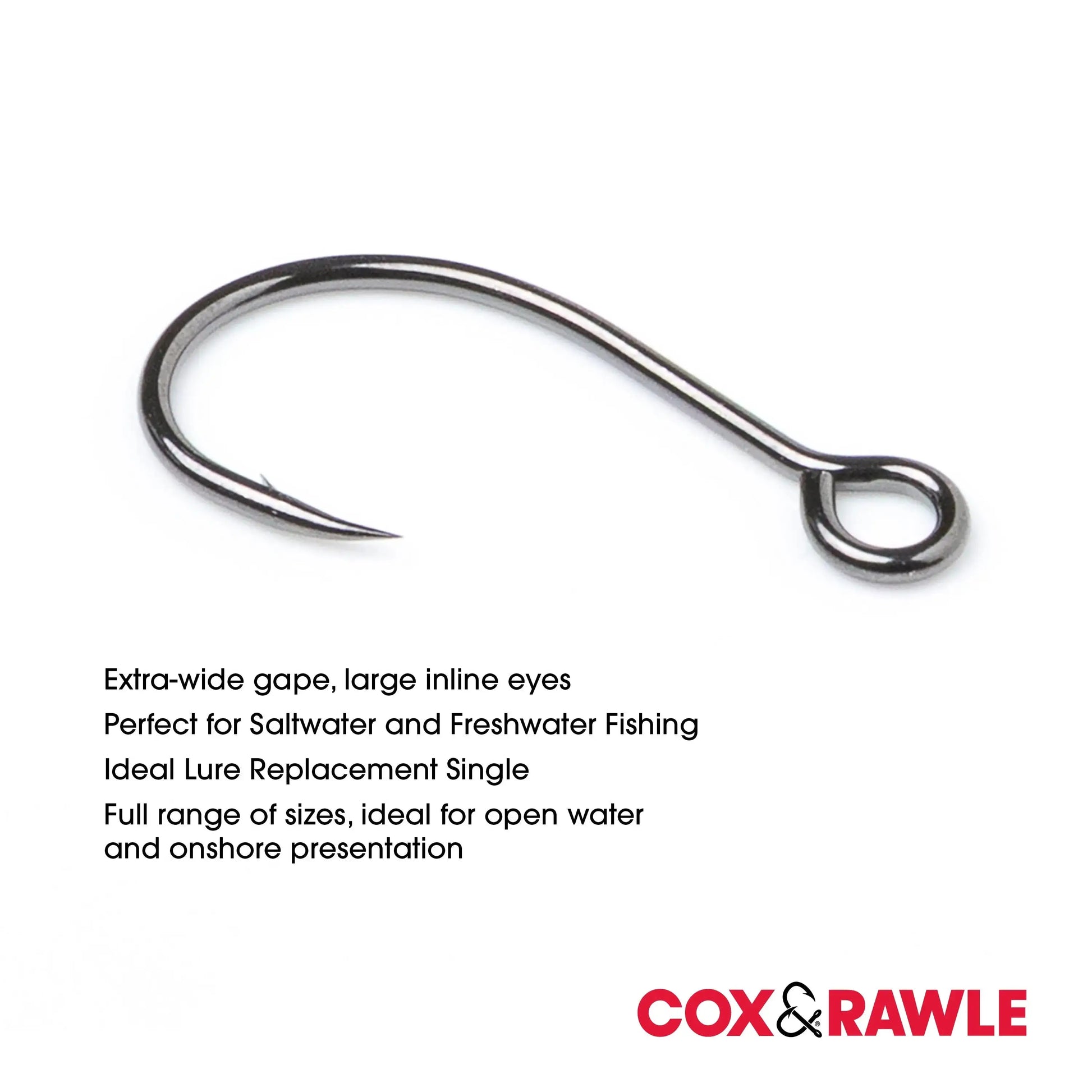 Cox & Rawle Barbless Lure Replacement Single Hook SPRITE Fishing
