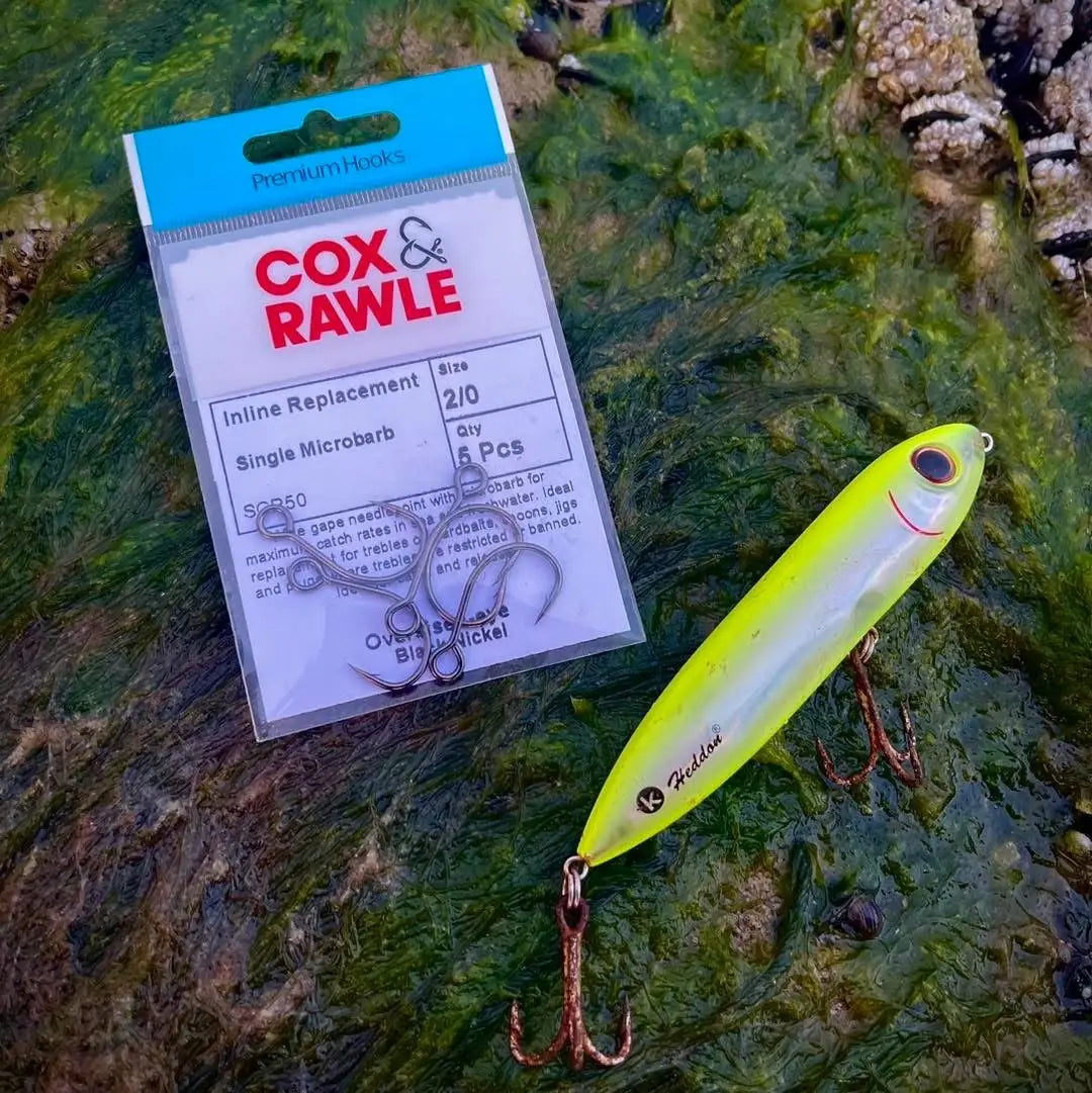 Cox & Rawle SCR50 In-line Lure Replacement Single Barbed Hook - SPRITE Fishing