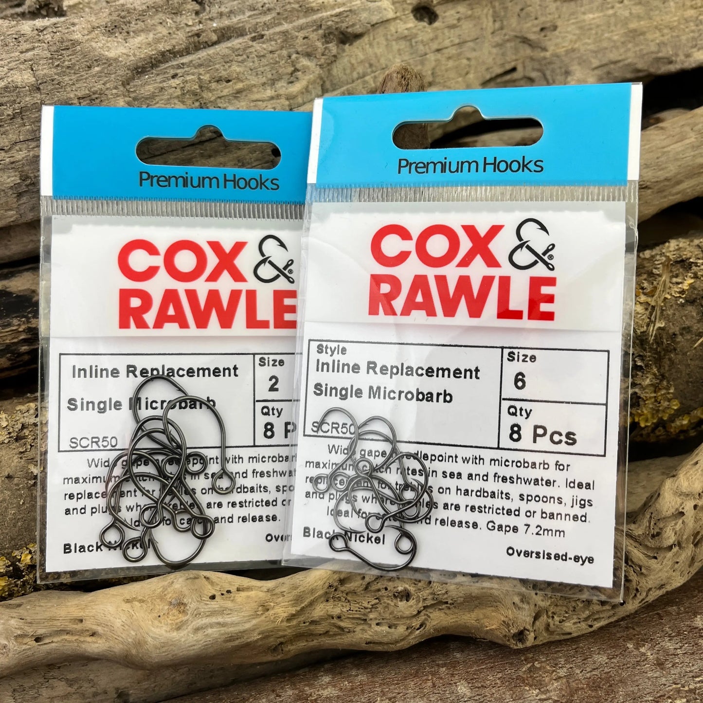 Cox & Rawle SCR50 Lure Replacement Single Hook for all Lures and Hardbaits when replacing trebles SPRITE Fishing