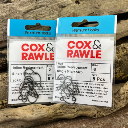 Cox & Rawle SCR50 Lure Replacement Single Hook for all Lures and Hardbaits when replacing trebles SPRITE Fishing