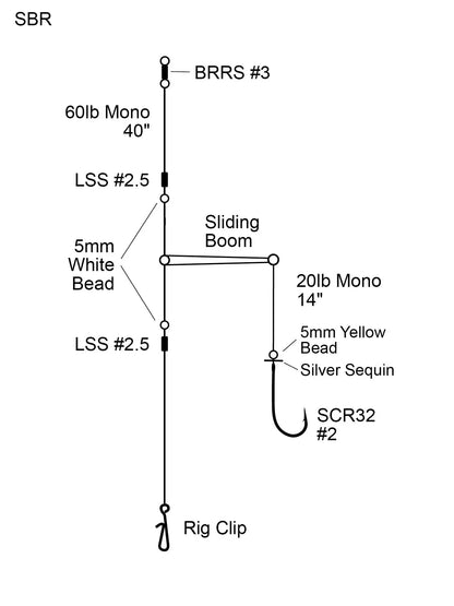 Cox & Rawle Sliding Bream Rig (Sliding Boom Rig) SPRITE Fishing