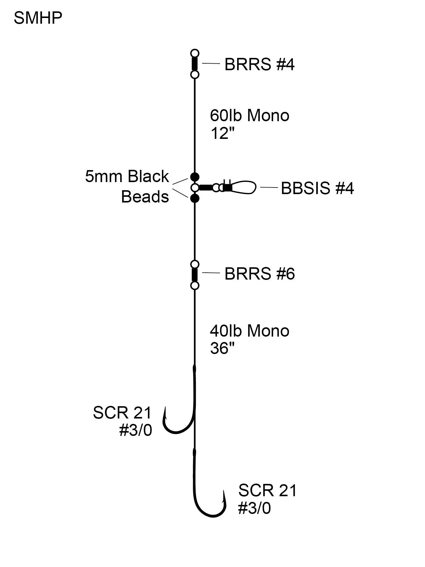 Cox & Rawle Smoothhound Pennel Rig (Fixed Ledger Rig) - SPRITE