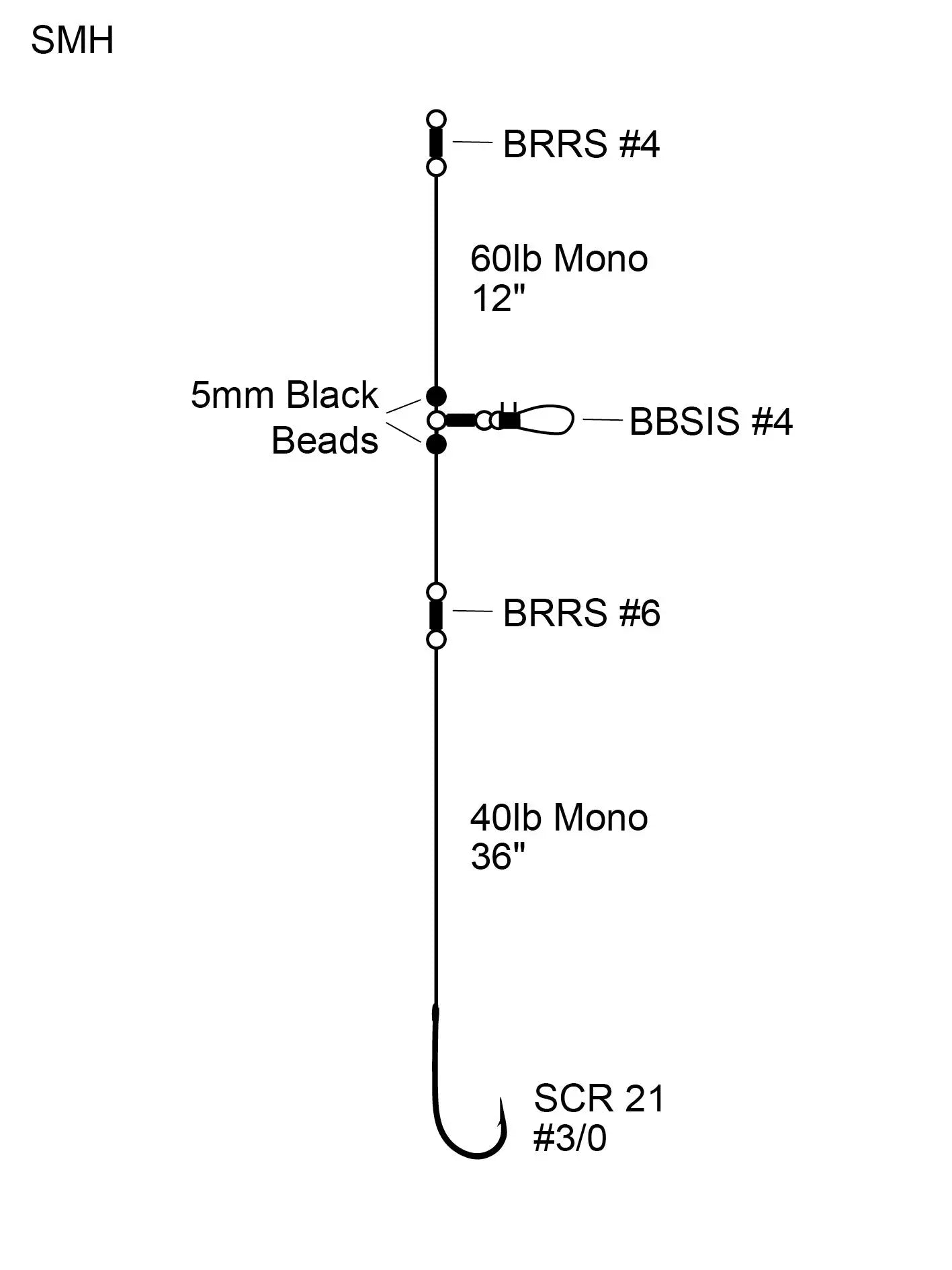 Cox & Rawle Smoothhound Rig (Fixed Ledger Rig) SPRITE Fishing