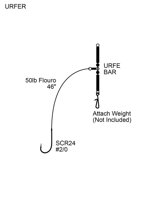 Cox & Rawle Specialist URFE Rig #2/0 SPRITE Fishing