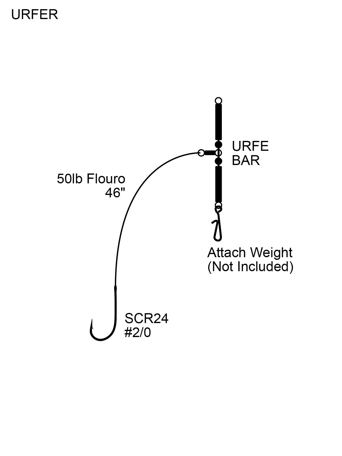 Cox & Rawle Specialist URFE Rig #2/0 SPRITE Fishing