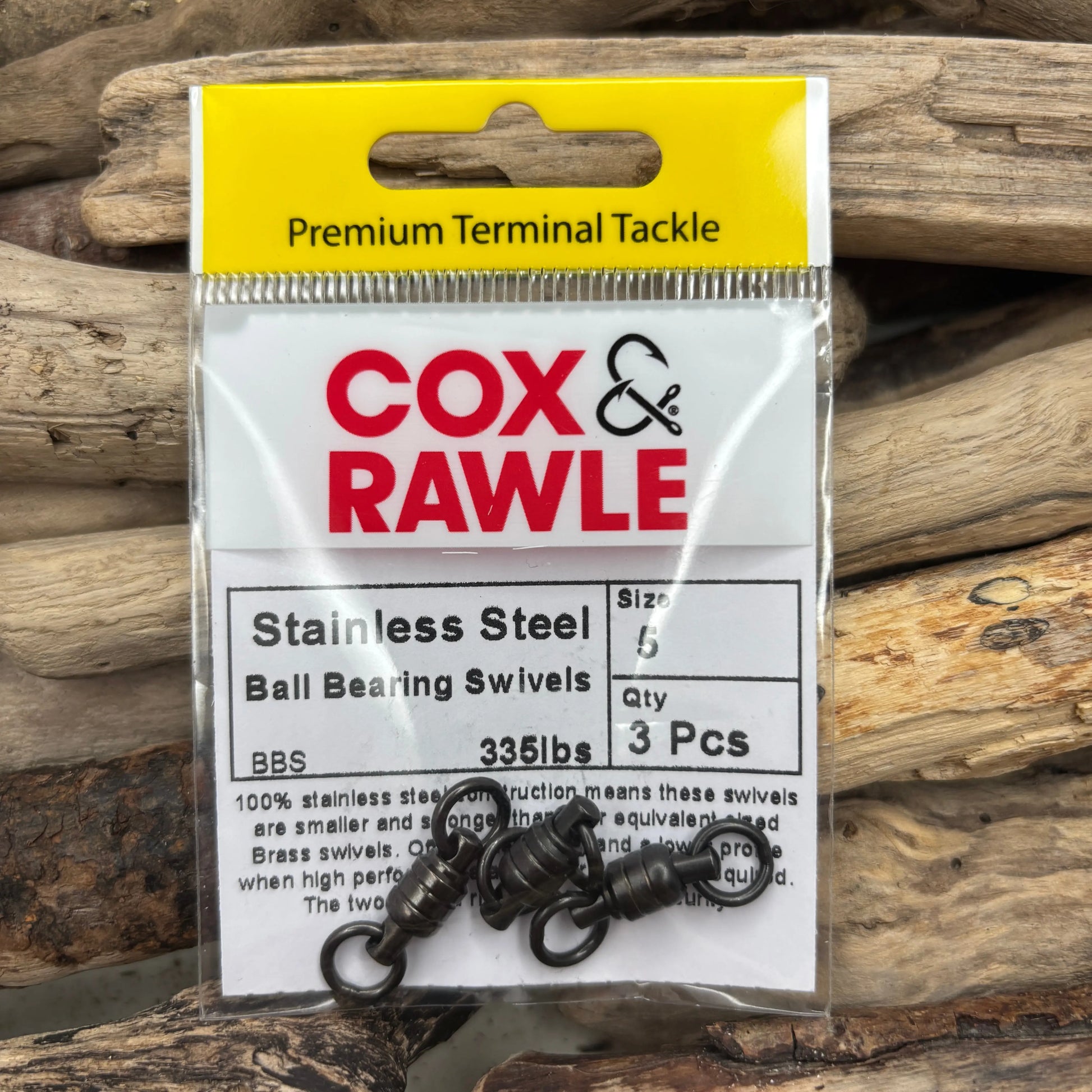 Cox-&-Rawle-Stainless-Ball-Bearing-Swivel-#5-SPRITE-Fishing