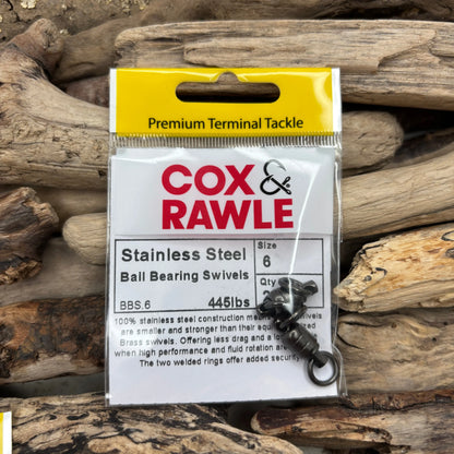 Cox-&-Rawle-Stainless-Ball-Bearing-Swivel-#6-SPRITE-Fishing