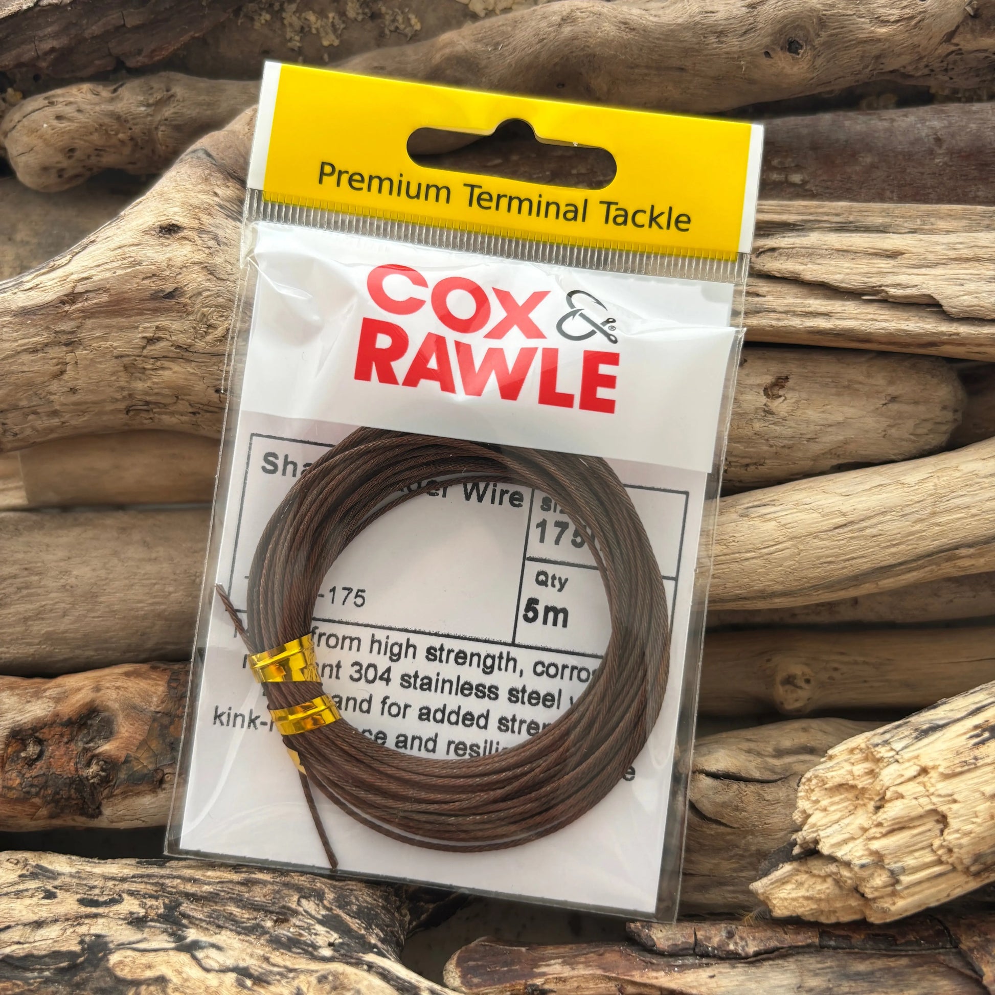 Cox-&-Rawle-Stainless-Shark-Leader-Wire-175lb-SPRITE-Fishing