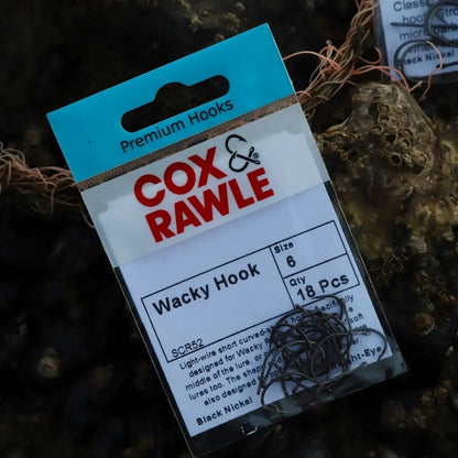 Cox & Rawle SCR52 Wide Gape Wacky / LRF Hooks - SPRITE Fishing