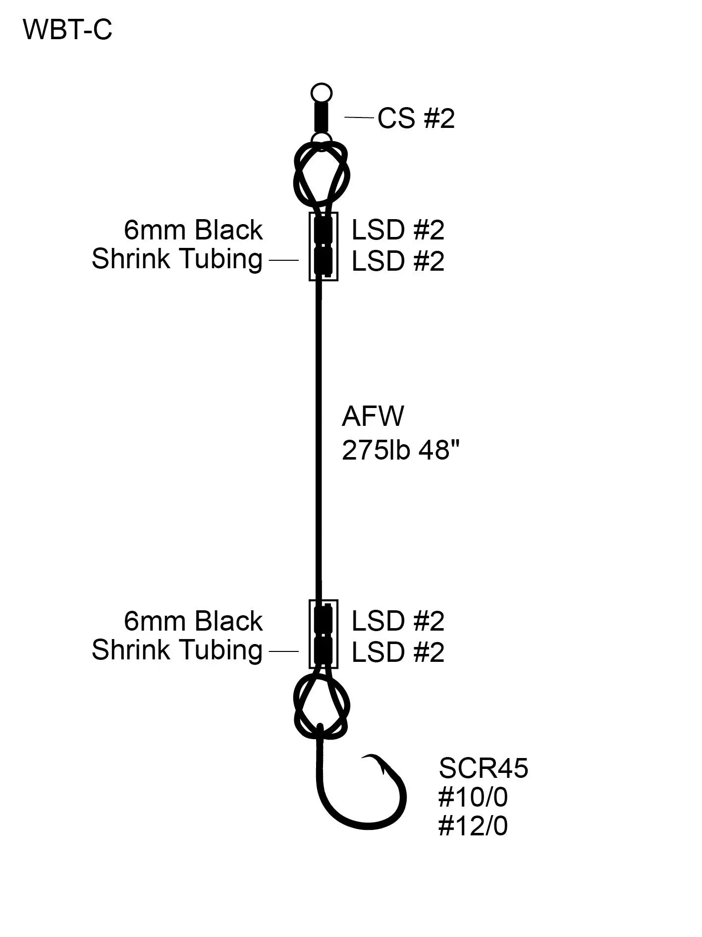 Cox & Rawle Wire Biter Trace Circle Hook SPRITE Fishing