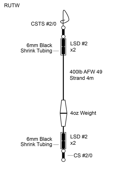 Cox & Rawle Wire Shark Rubbing Trace 400lb SPRITE Fishing