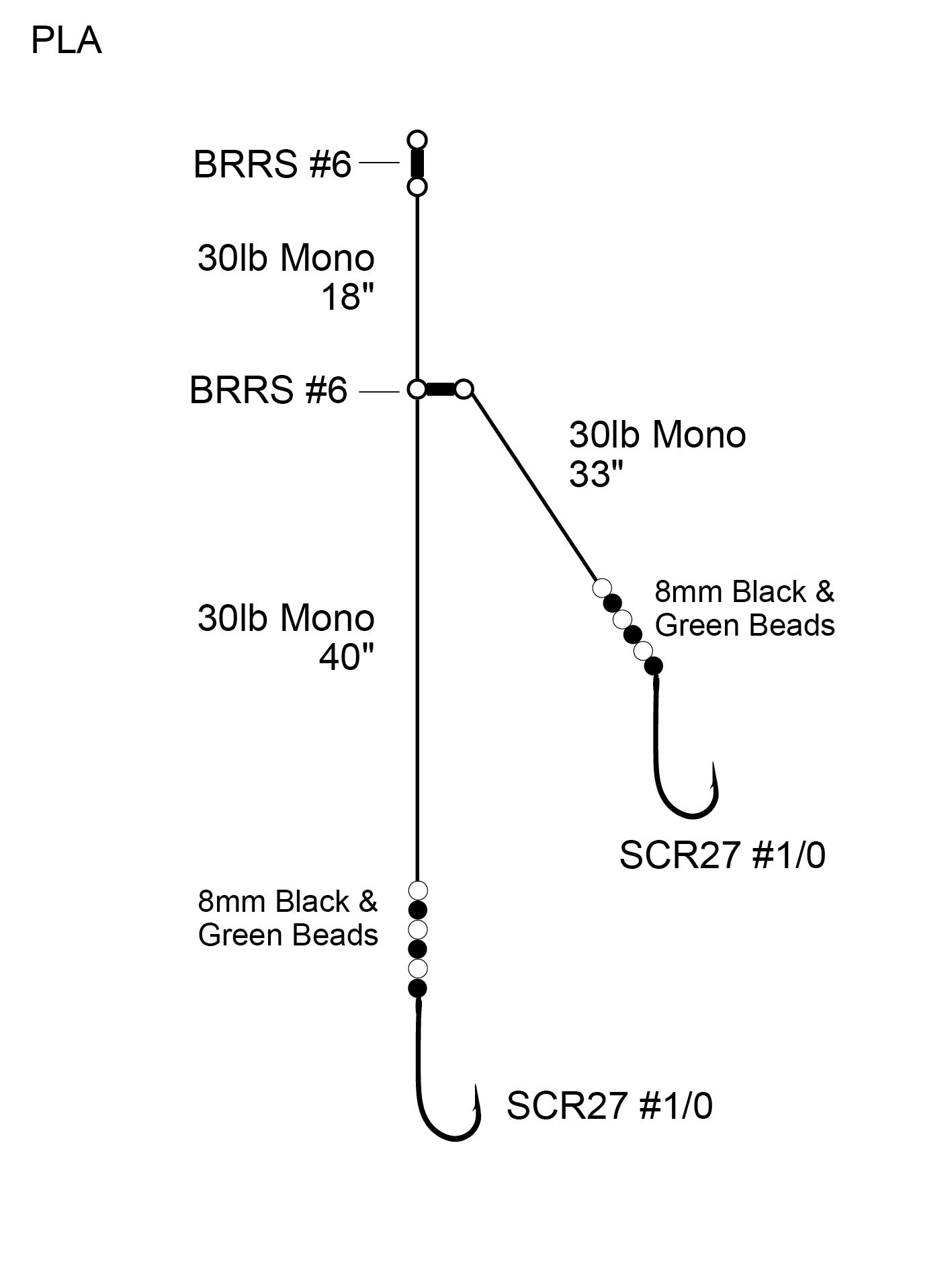 Cox & Rawle Plaice Trace (Boat Drifting Rig)