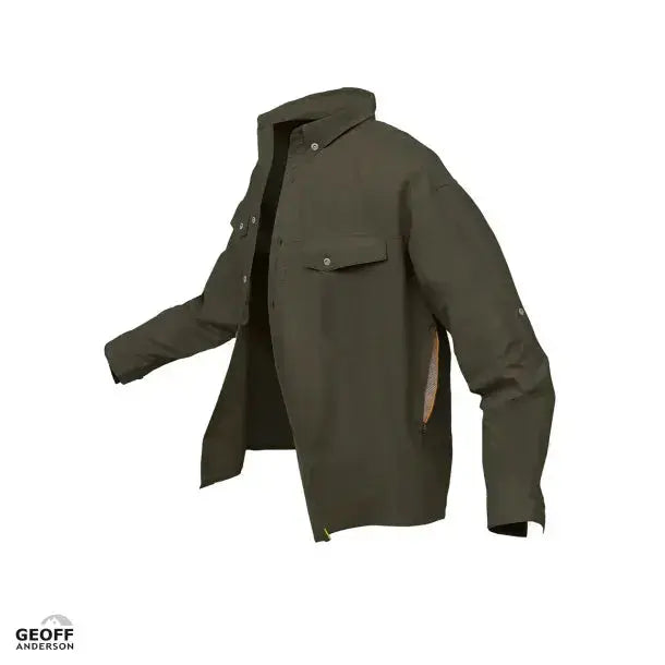 Geoff Anderson Polybrush2 Guide Shirt - Green SPRITE Fishing