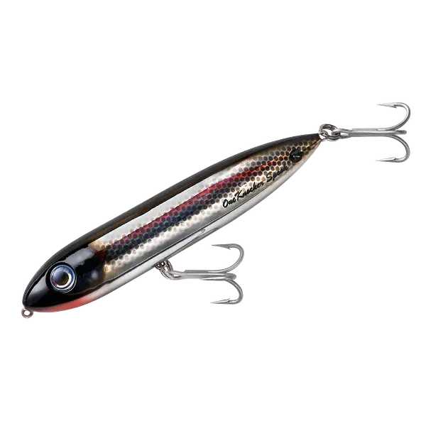 Heddon One Knocker Spook Black Shiner - SPRITE Fishing
