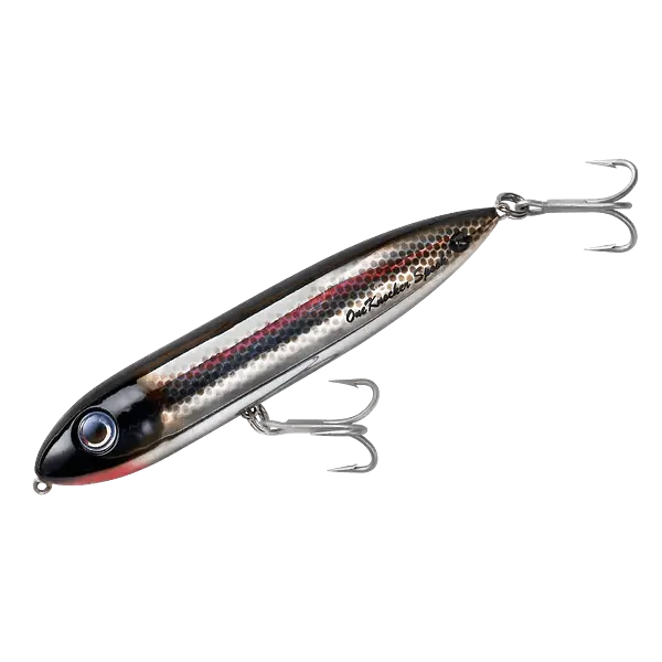 Heddon One Knocker Spook Black Shiner - SPRITE Fishing