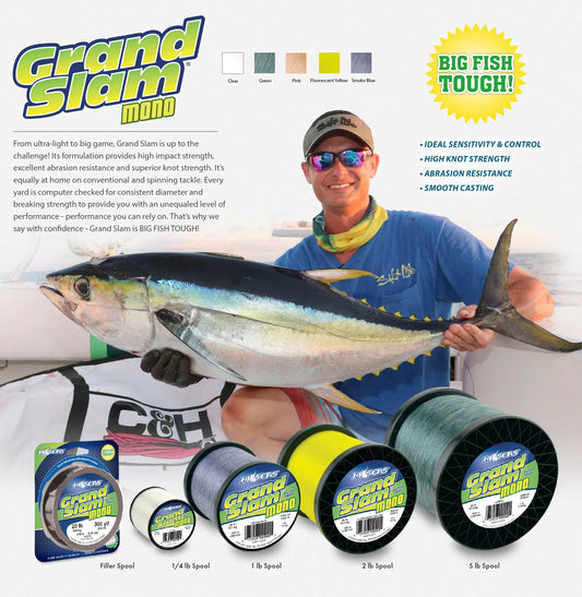 Hi-Seas Grand Slam Monofilament Line - 5lb Spool SPRITE Fishing