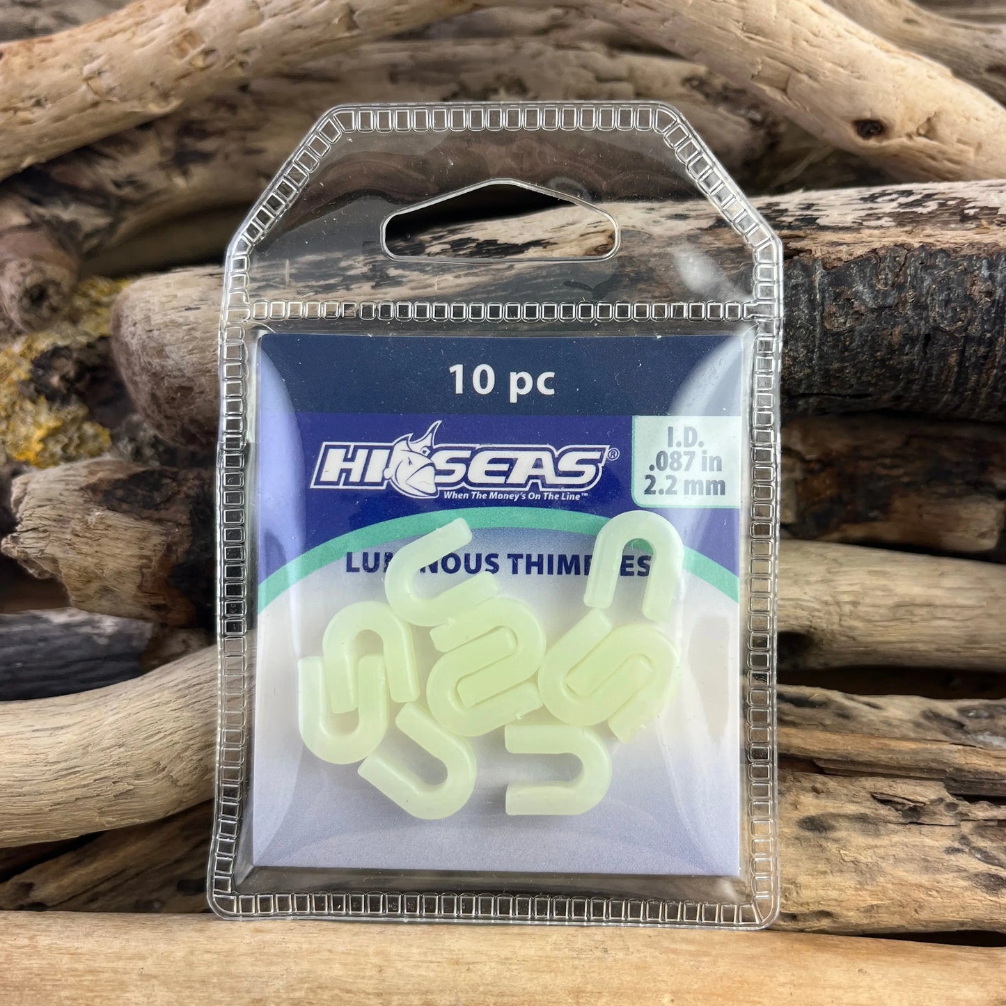 Hi-Seas Luminous Plastic Thimbles - U-Shaped SPRITE Fishing