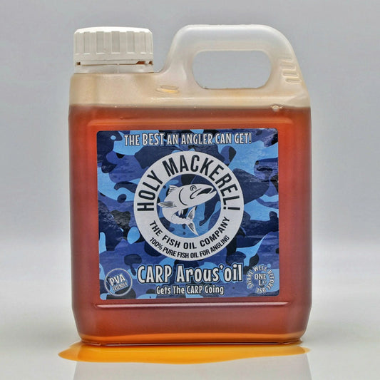 Holy Mackerel Carp Arousoil Fish Oil - 1 Litre Jerry Can SPRITE Fishing