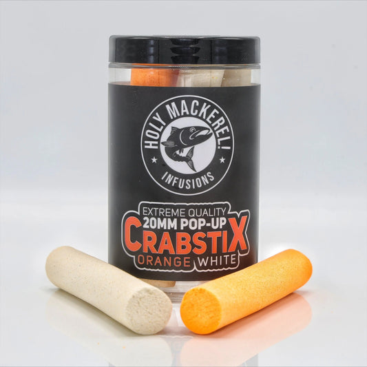 Holy Mackerel Infusions CrabstiX - 20mm Orange / White SPRITE Fishing