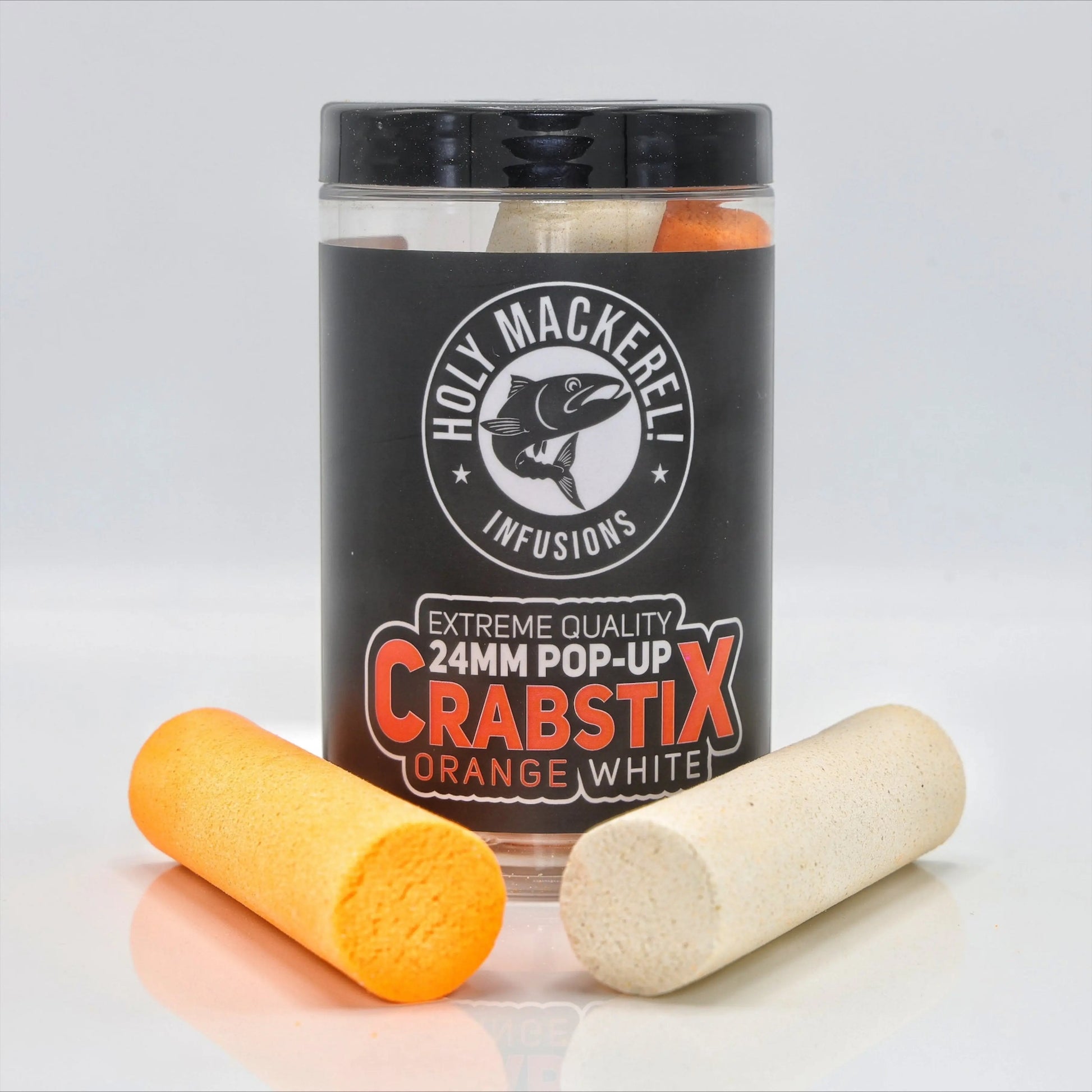Holy Mackerel Infusions CrabstiX 24mm Orange / White SPRITE Fishing