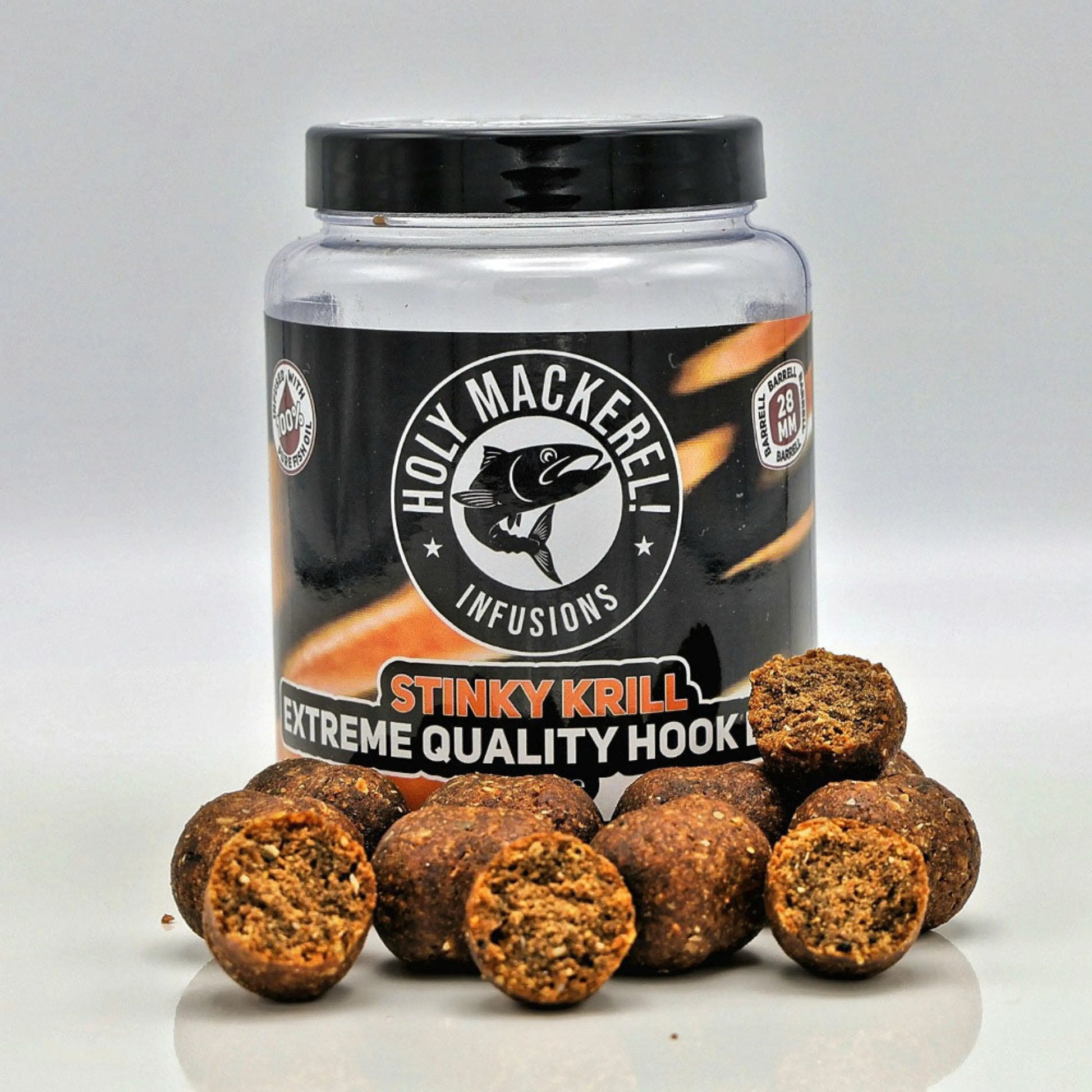 Holy Mackerel Stinky Krill Hook Baits - 28mm Catfish Hook Baits SPRITE Fishing