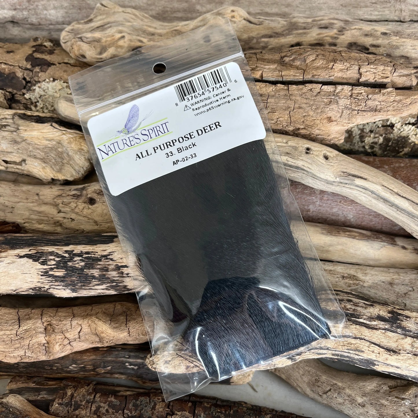 Nature's Spirit All Purpose Deer Hair 33 Black Sprite Fishing