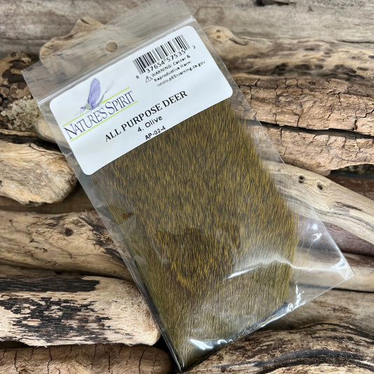 Nature's Spirit All Purpose Deer Hair 04 Olive Sprite Fishing
