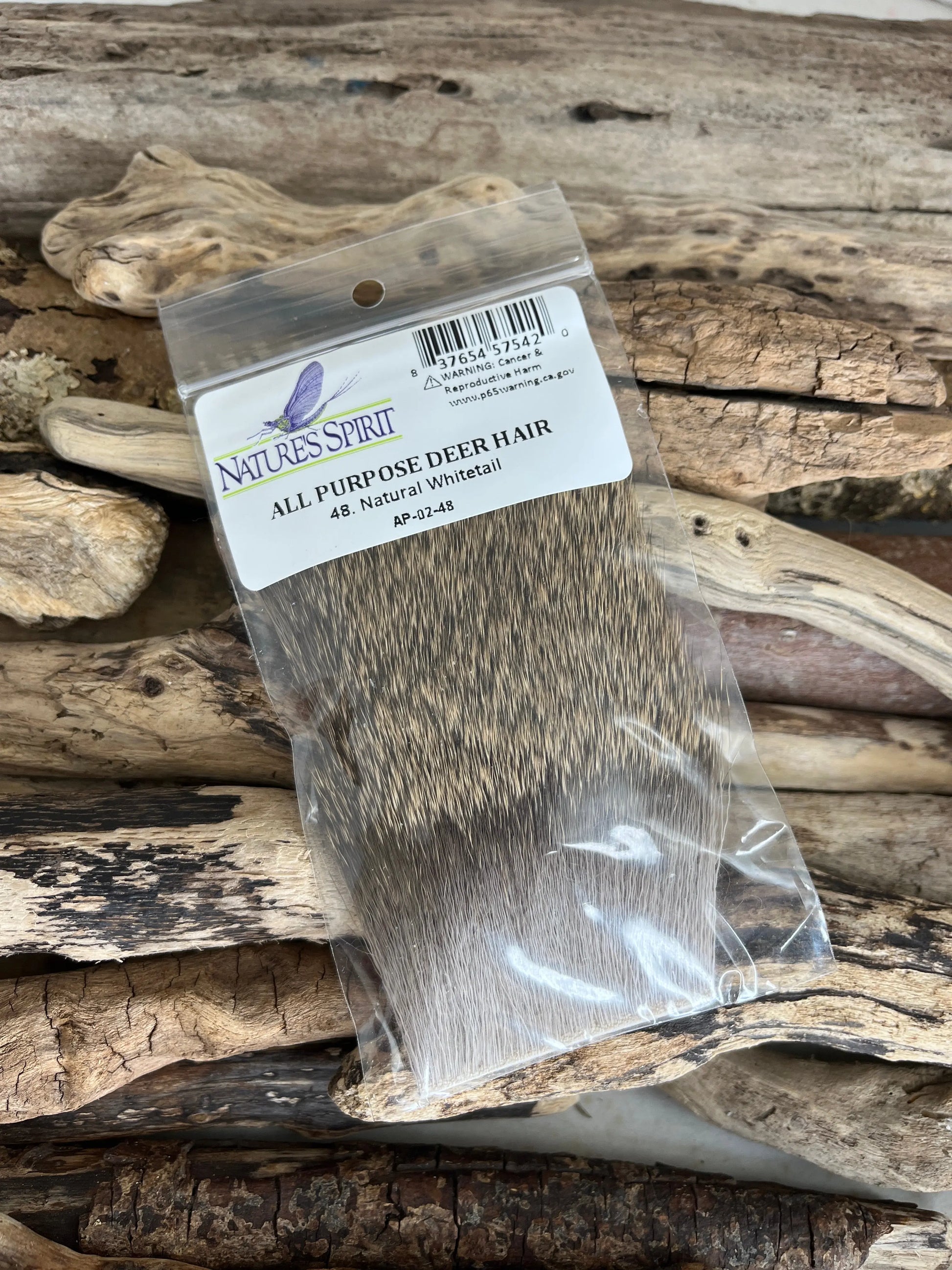 Nature's Spirit All Purpose Deer Hair 48 Natural Whitetail Sprite Fishing