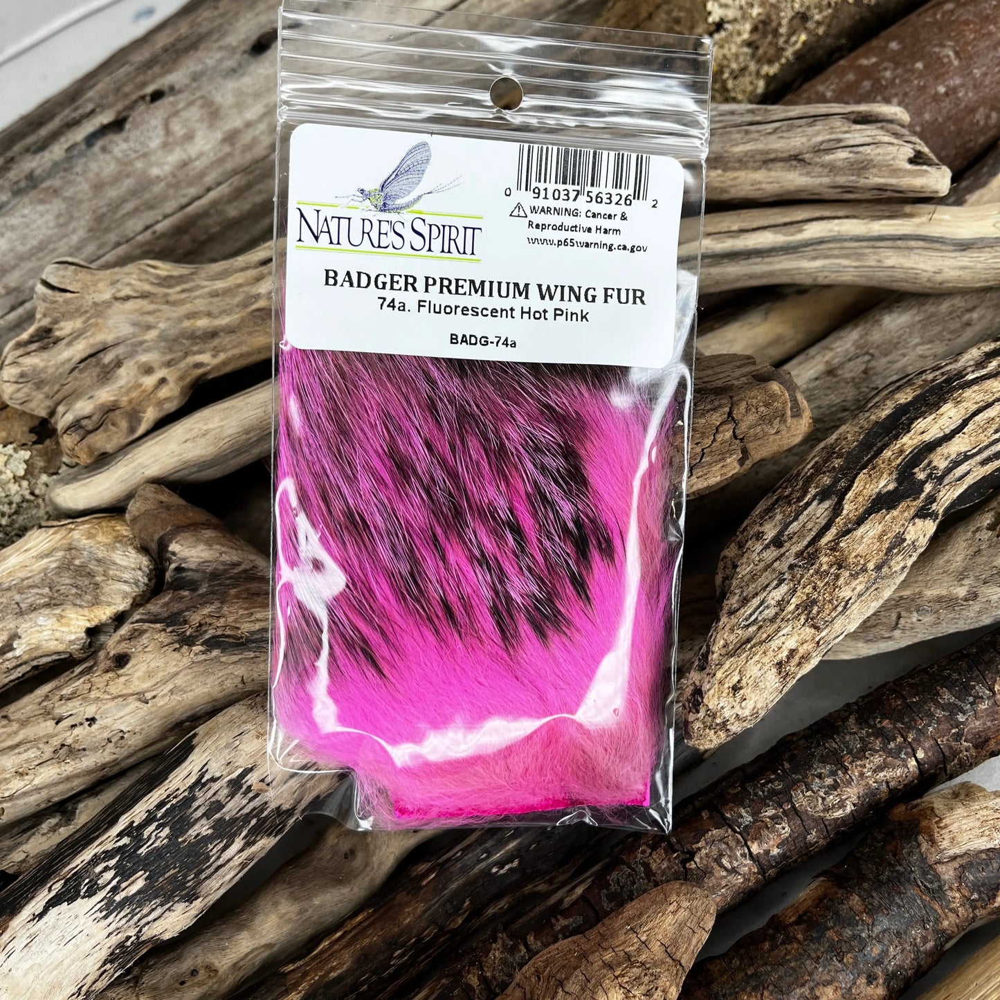 Nature's-Spirit-Badger-Premium-Wing-Fur-74A-Fluorescent-Hot-Pink-Sprite-Fishing