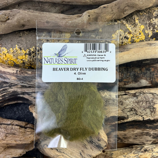 Nature's Spirit Beaver Dry Fly Dubbing SPRITE Fishing