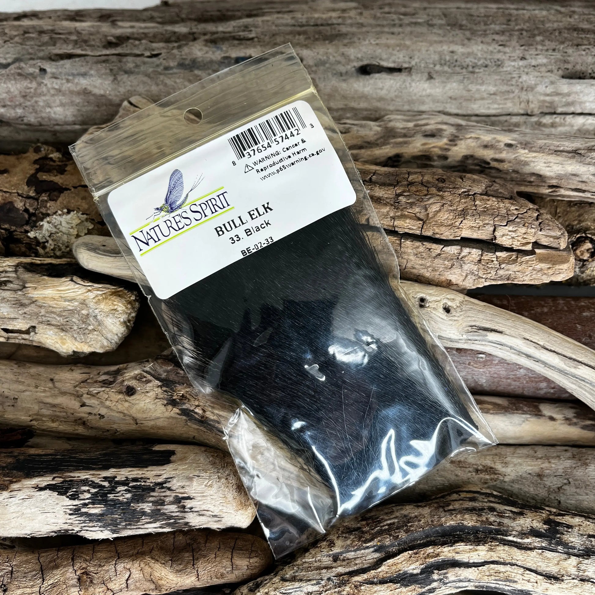 Nature's Spirit Bull Elk Hair 33 Black Sprite Fishing