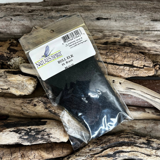 Nature's Spirit Bull Elk Hair 33 Black Sprite Fishing
