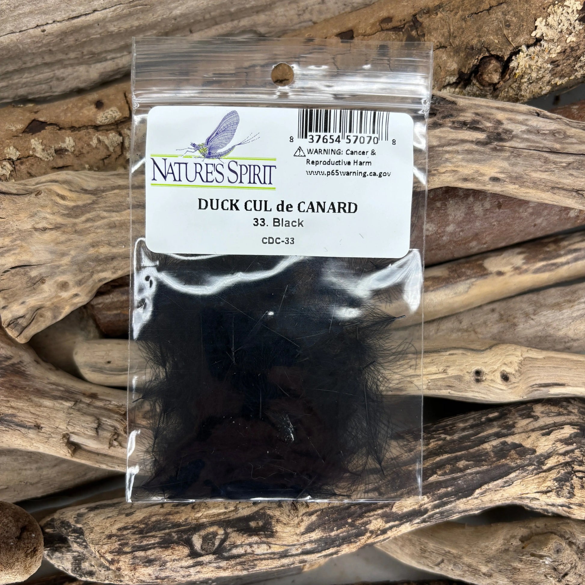 Nature's Spirit CDC Cul de Canard 33 Black - Sprite Fishing