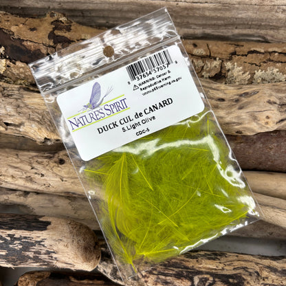 Nature's Spirit CDC Cul de Canard 05 Light Olive - Sprite Fishing