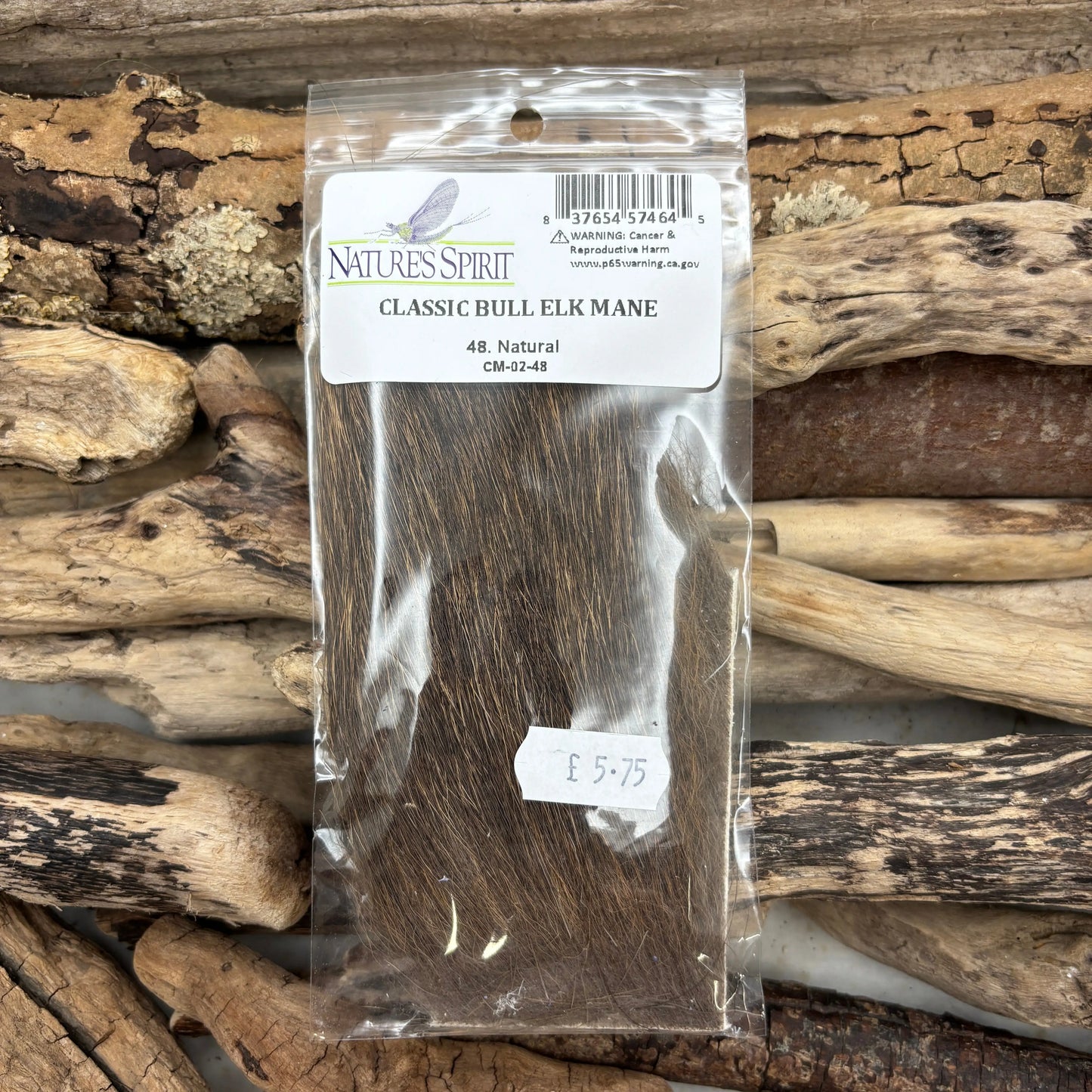 Nature's Spirit Classic Bull Elk Mane Natural - Sprite Fishing