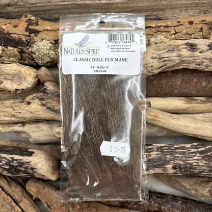 Nature's Spirit Classic Bull Elk Mane Natural - Sprite Fishing