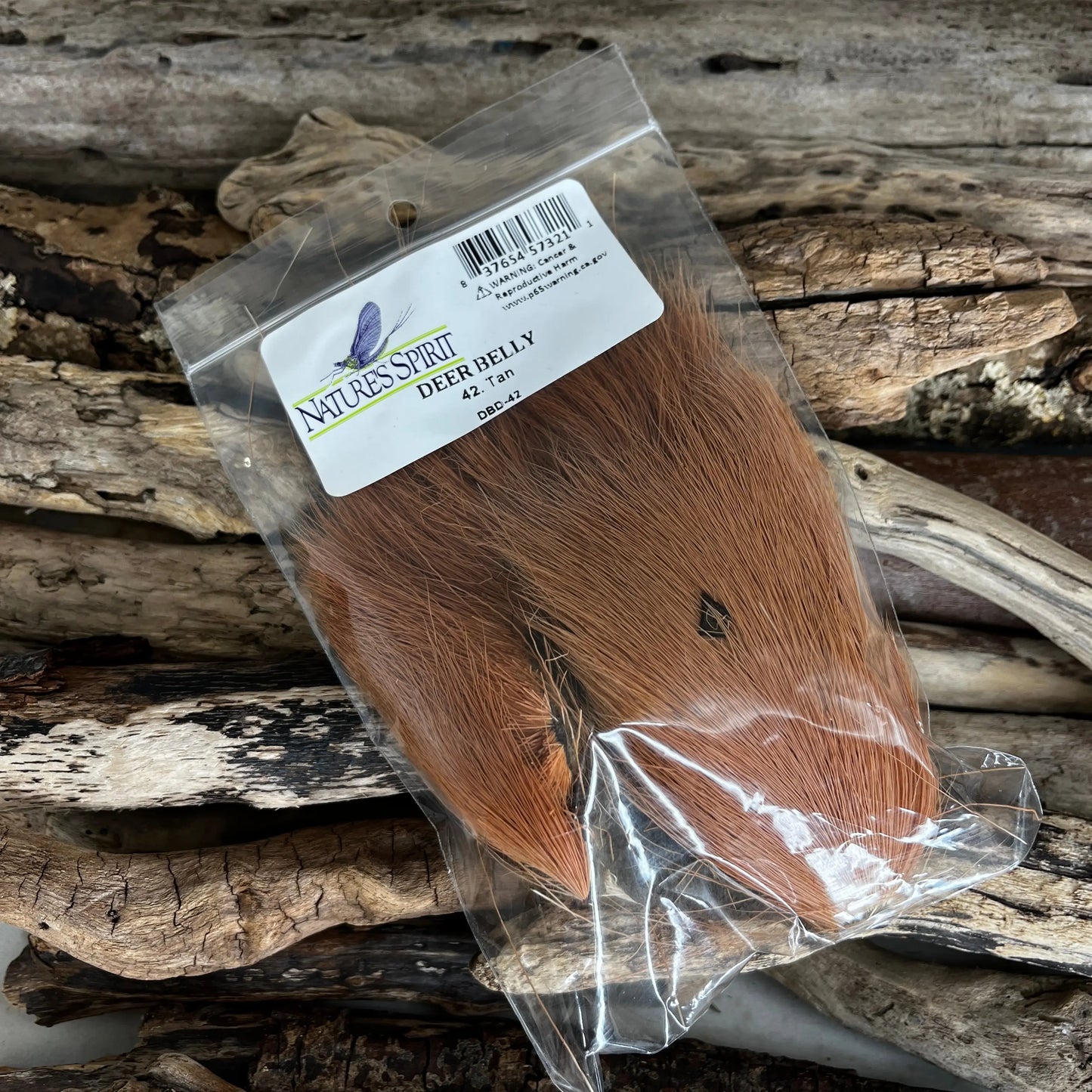 Nature's Spirit Deer Belly Hair 42 Tan - Sprite Fishing