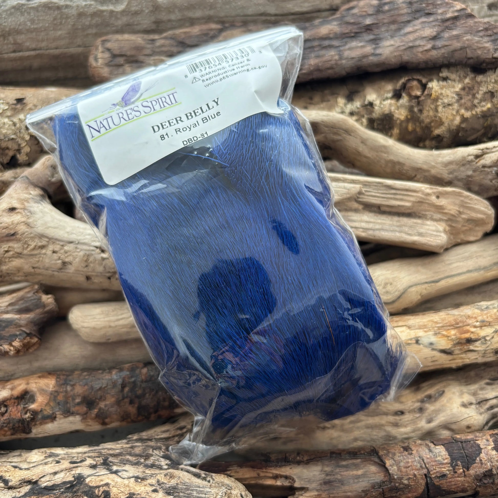 Nature's Spirit Deer Belly Hair 81 Royal Blue - Sprite Fishing