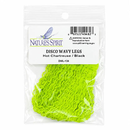 Nature's Spirit Disco Wavy Legs | Premium Fly Tying Material