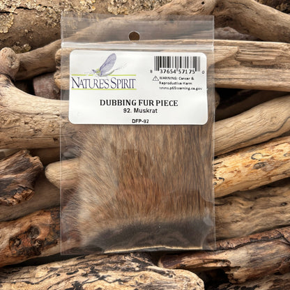 Nature's Spirit Dubbing Fur Piece Muskrat - Sprite Fishing