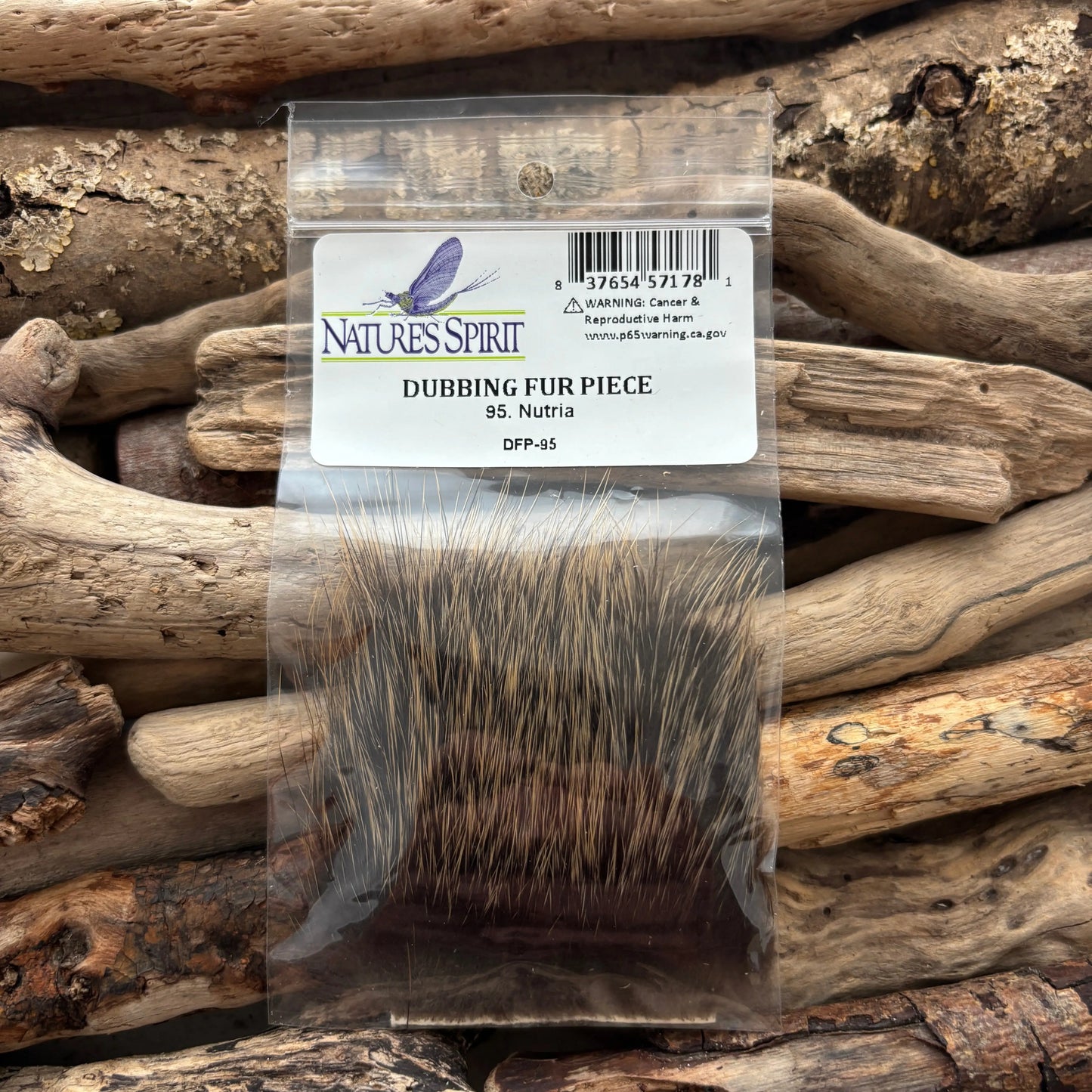 Nature's Spirit Dubbing Fur Piece Nutria - Sprite Fishing